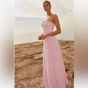 New with tags pink linen dress